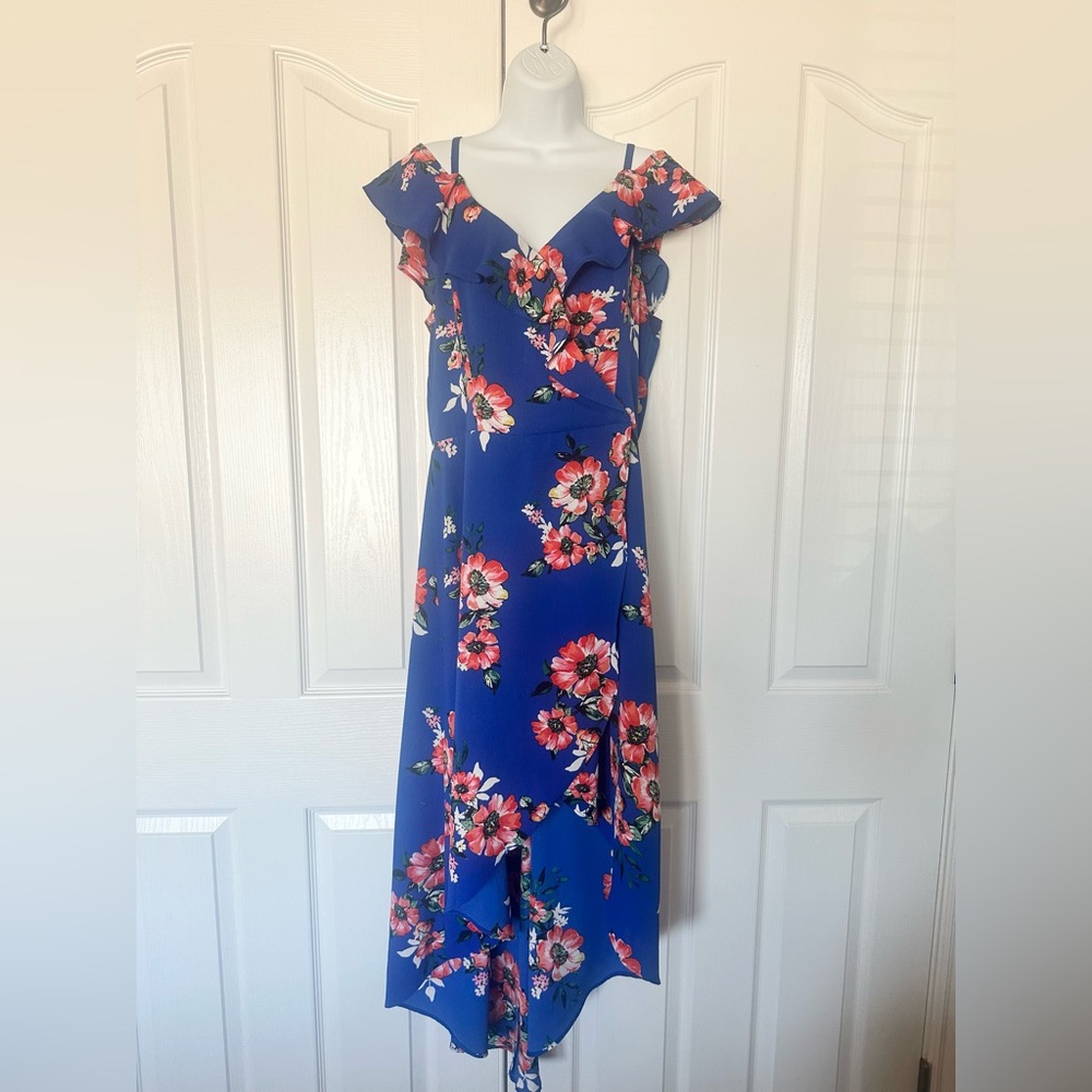 Floral Blue Dress